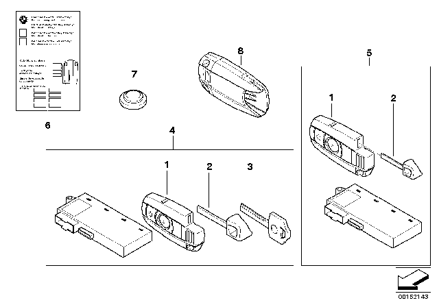 2009 BMW 535i xDrive Radio Remote Control Diagram