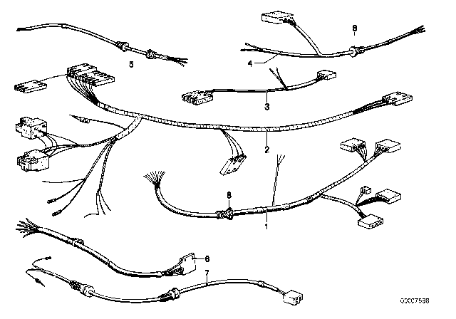 1975 BMW 530i Wiring Set Diagram 1