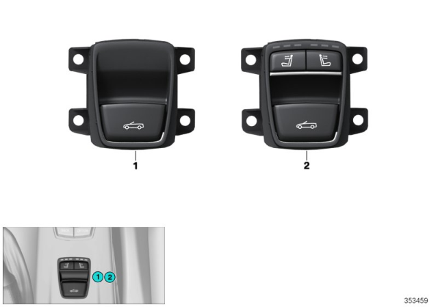 2019 BMW 440i Switch, Soft Top, Neck Warmer Diagram