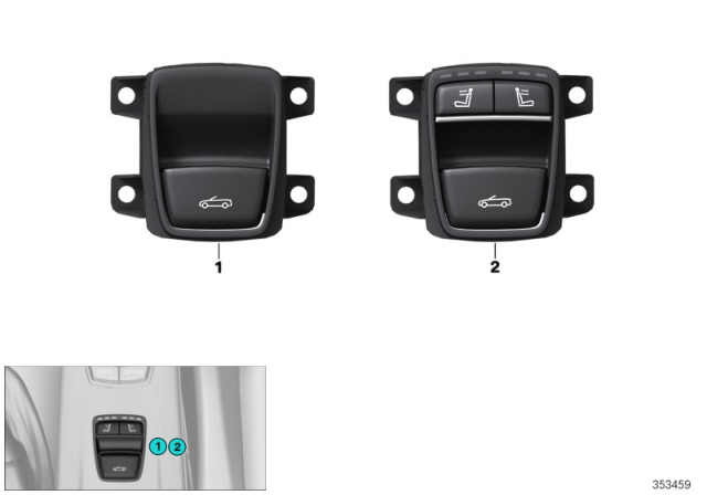 2015 BMW 428i xDrive Switch, Soft Top, Neck Warmer Diagram