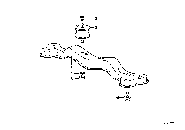 1991 BMW 735i Gearbox Suspension Diagram