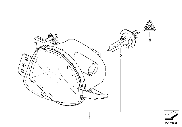 2007 BMW 328i Fog Lights Diagram