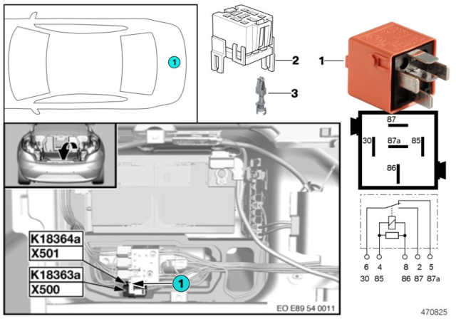 2011 BMW Z4 Relay, Hardtop Drive Diagram 2