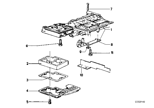 1978 BMW 530i Control Unit & Attaching Parts (Bw 65) Diagram