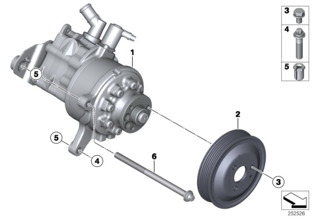 2014 BMW X5 Power Steering Pump Diagram