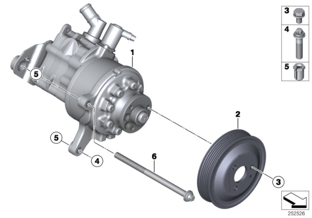 2014 BMW X5 PULLEY Diagram for 32428519100