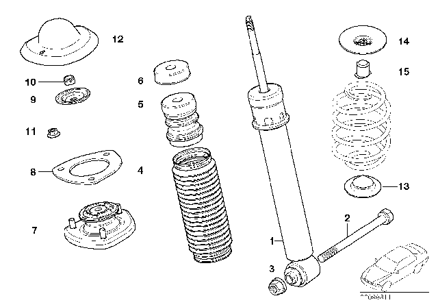 2002 BMW X5 Protection Cap Diagram for 51717007786