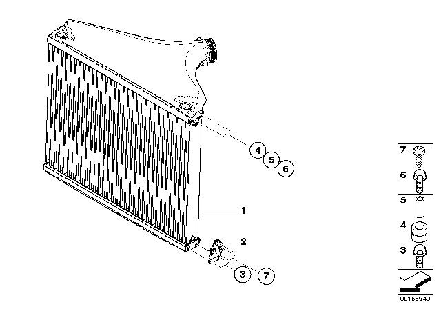 2008 BMW Alpina B7 Charge-Air Cooler Diagram for 17517966268