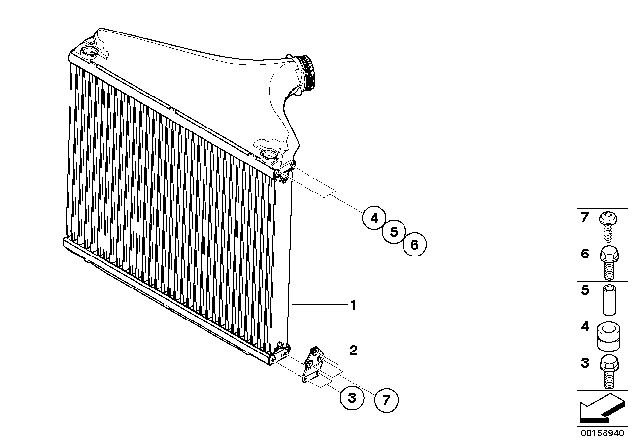 2008 BMW Alpina B7 Charge - Air Cooler Diagram