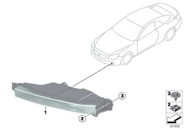 2014 BMW M6 Fog Lights Diagram