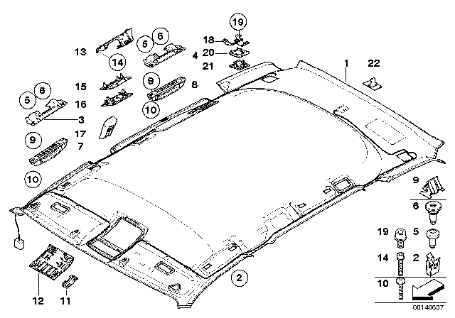 2005 BMW X3 Cover,Suspension. Loop For Dividing Net,Front.Right Diagram for 51433404002