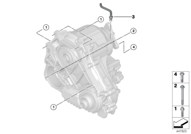 2019 BMW X4 Gearbox Mounting Diagram