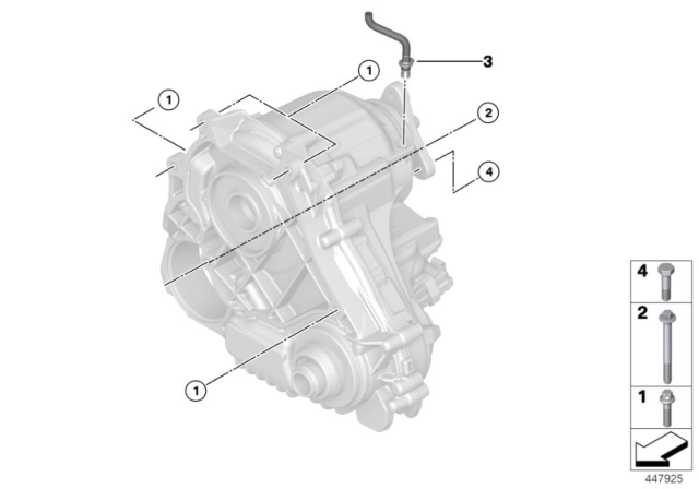 2020 BMW X3 Gearbox Mounting Diagram