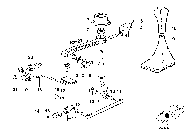 1993 BMW 525i Lock Ring Diagram for 25111222451