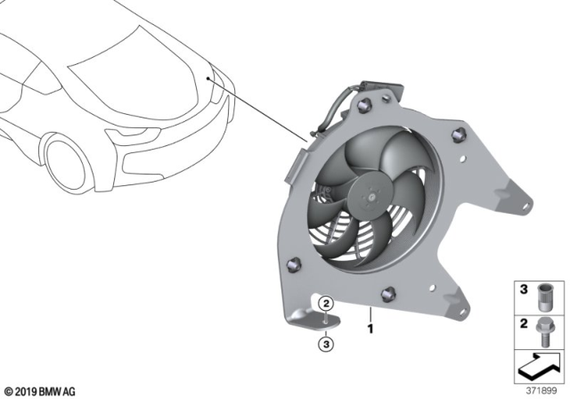 2019 BMW i8 Additional Fan Diagram