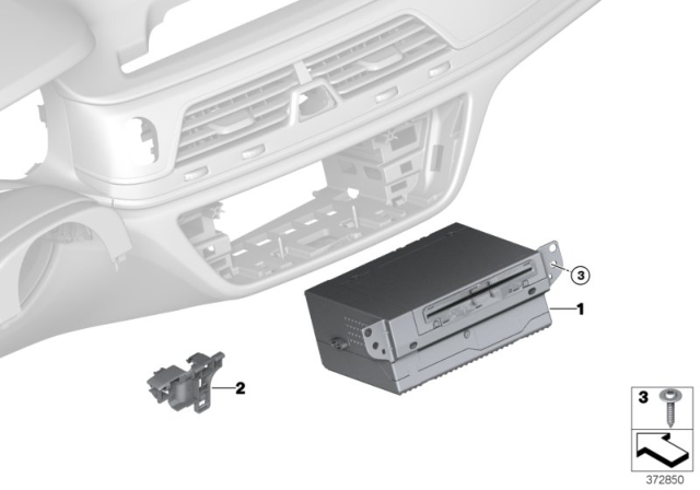 2020 BMW 750i xDrive HEAD UNIT HIGH 3 Diagram for 65125A071E9