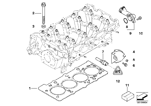 1998 BMW 318is Cylinder Head & Attached Parts Diagram 2