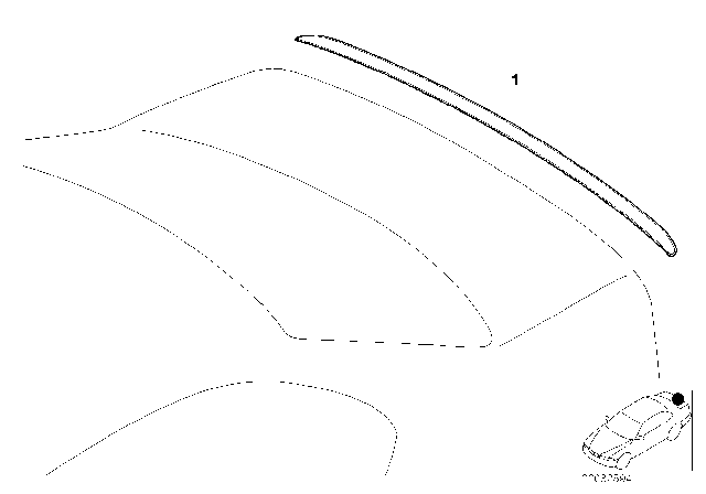 2000 BMW 323i Retrofit, M Rear Spoiler Diagram