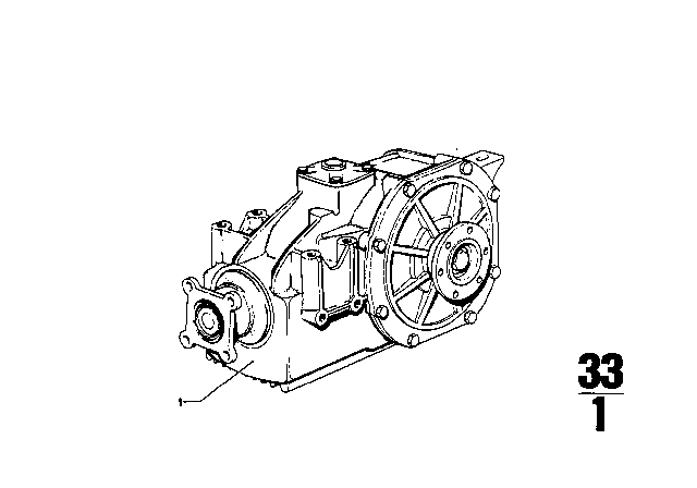 1973 BMW 3.0CS Rear-Axle-Drive Diagram 1