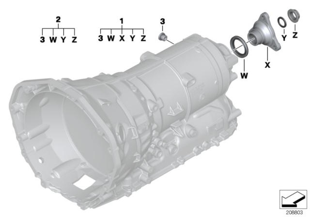 2019 BMW 440i Drive Output (GA8HP50Z) Diagram