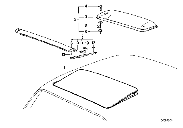 1989 BMW M3 Slipstream Deflector Diagram