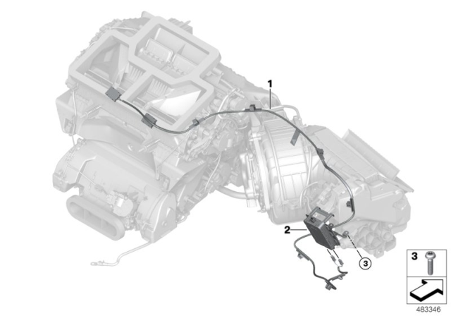 2019 BMW X3 IONIZER Diagram for 64119461399