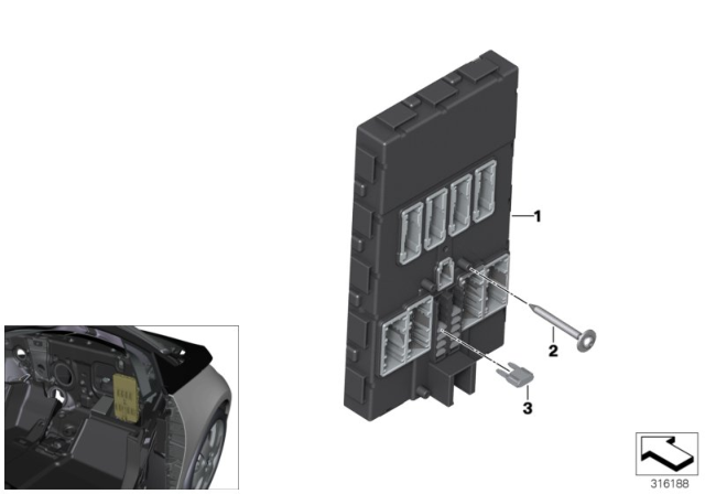 2014 BMW i3 Control Unit Body Domain Controller BDC Diagram