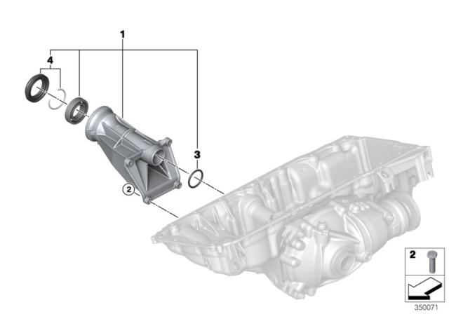 2017 BMW X5 Supporting Bracket Diagram for 31507600690