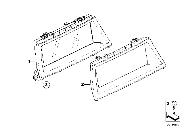 2010 BMW X5 On-Board Monitor Diagram