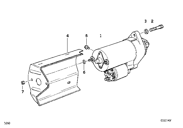 1994 BMW 840Ci Starter Diagram