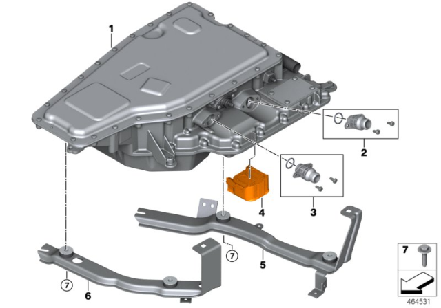 2016 BMW X5 Replacement. Electrical Machine Electronics Diagram for 12368688850