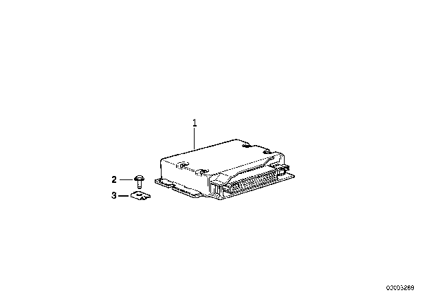 1995 BMW 850Ci Control Unit Egs, Programmed Diagram 2