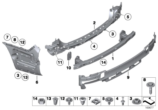 2011 BMW 750i Carrier, Rear Diagram