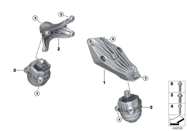 2020 BMW X4 M Engine Suspension Diagram