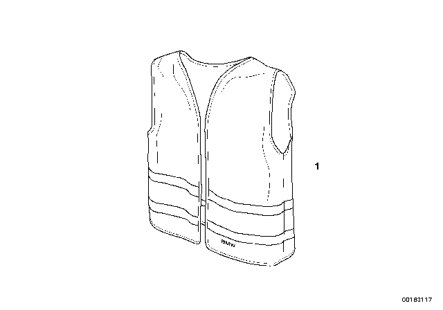 1991 BMW 325i Warning Vest Diagram