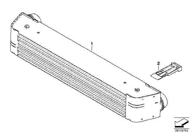 2008 BMW 535i Charge - Air Cooler Diagram