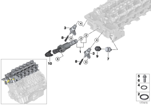 2015 BMW Z4 Cylinder Head, Electrical Add-On Parts Diagram