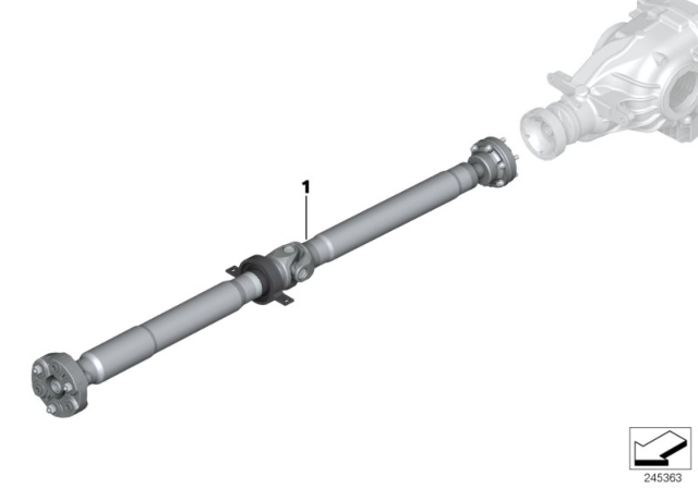 2009 BMW M3 Drive Shaft (Constant-Velocity Joint) Diagram