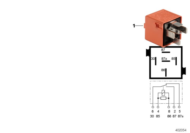 1999 BMW 528i Relay Changer Salmon Red Diagram