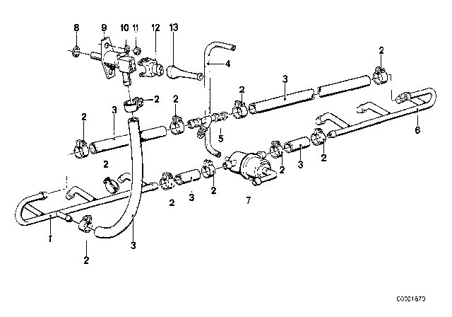 1977 BMW 630CSi Fuel Injection Diagram