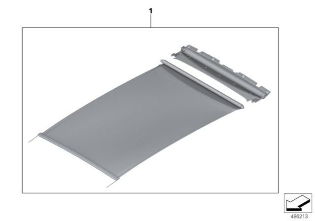 2020 BMW X3 Panorama Glass Roof Diagram 3