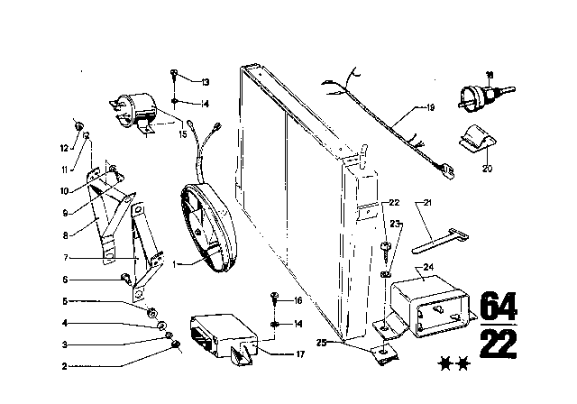 1974 BMW 3.0CS Fit Bolt Diagram for 17401354522