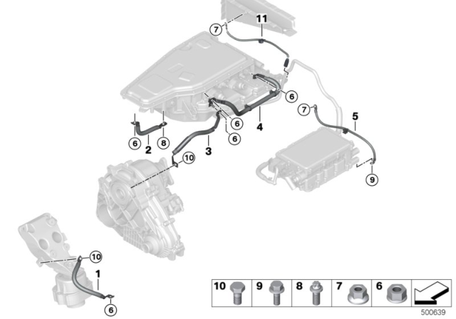 2018 BMW X5 Earth Cable Diagram for 12428654915