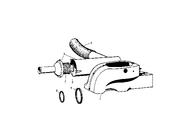 1956 BMW Isetta Rubber Ring Diagram for 13720043536