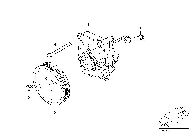 2001 BMW M3 Power Steering Pump Diagram