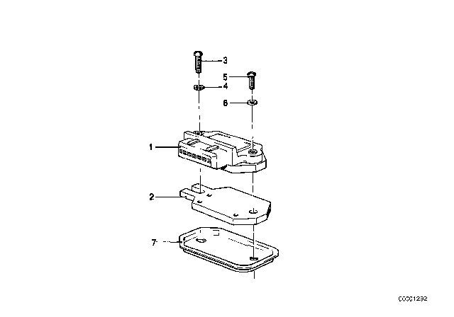 1981 BMW 320i Control Unit Transistorized Ignition Diagram