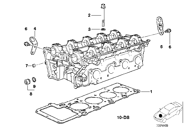 1999 BMW 540i Cylinder Head & Attached Parts Diagram 2