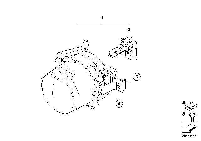 2004 BMW 745i Fog Lights Diagram 2