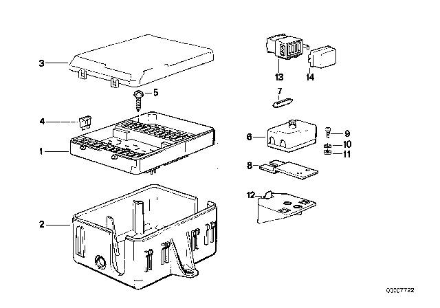 1989 BMW 325is Fuse Box Diagram