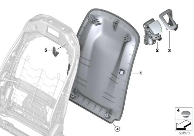 2020 BMW X7 COVERING LEFT Diagram for 52207488173